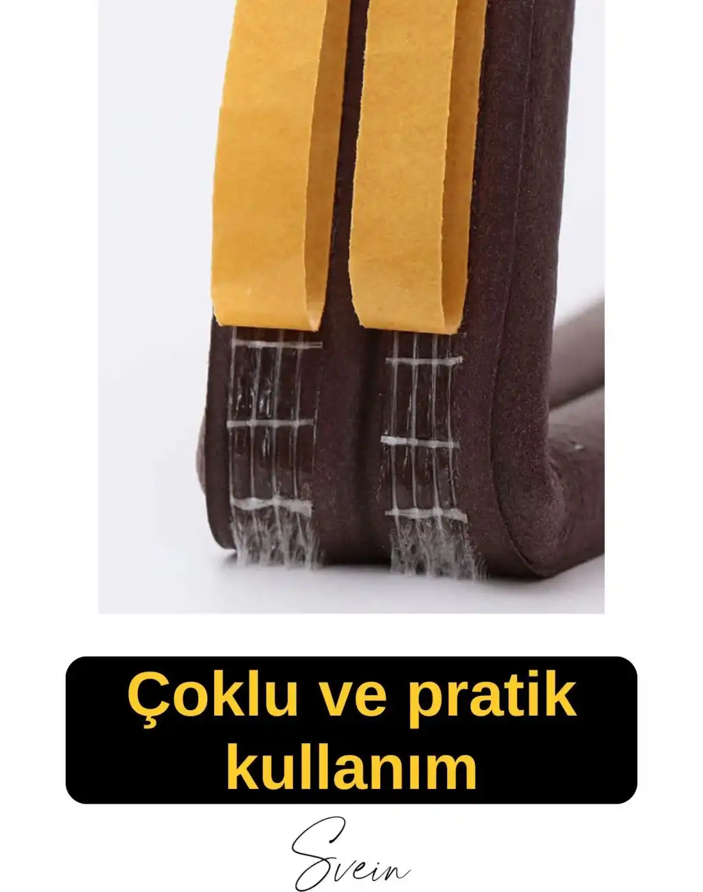 #KapıPencereFitil Pvc Doğrama Pencere Fitili İzolasyon Bandı Kendinden Yapışkanlı Kahve Kauçuk Yalıtım Bant 2x10=20 Mt