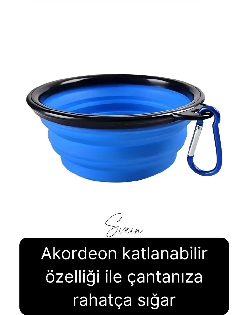 Taşınabilir Katlanabilir Seyahat Tipi Çok Amaçlı Kedi Köpek Mama Su Kabı Silikon Evcil Hayvan