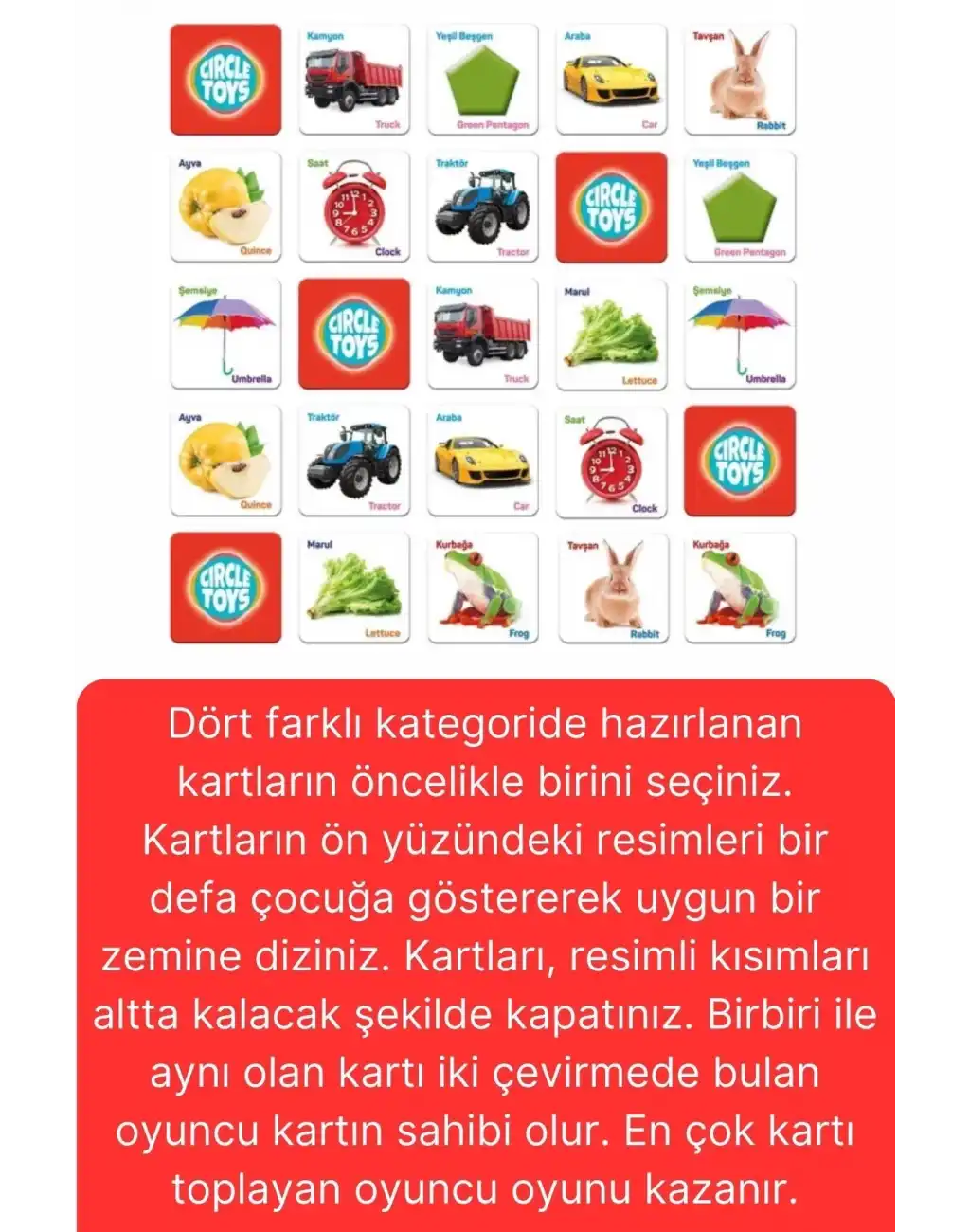 2li Süper Avantajlı Eğitici Öğretici Eşleştirme Oyunu Puzzle Yapboz Kutulu Görsel Algı Motor Beceri