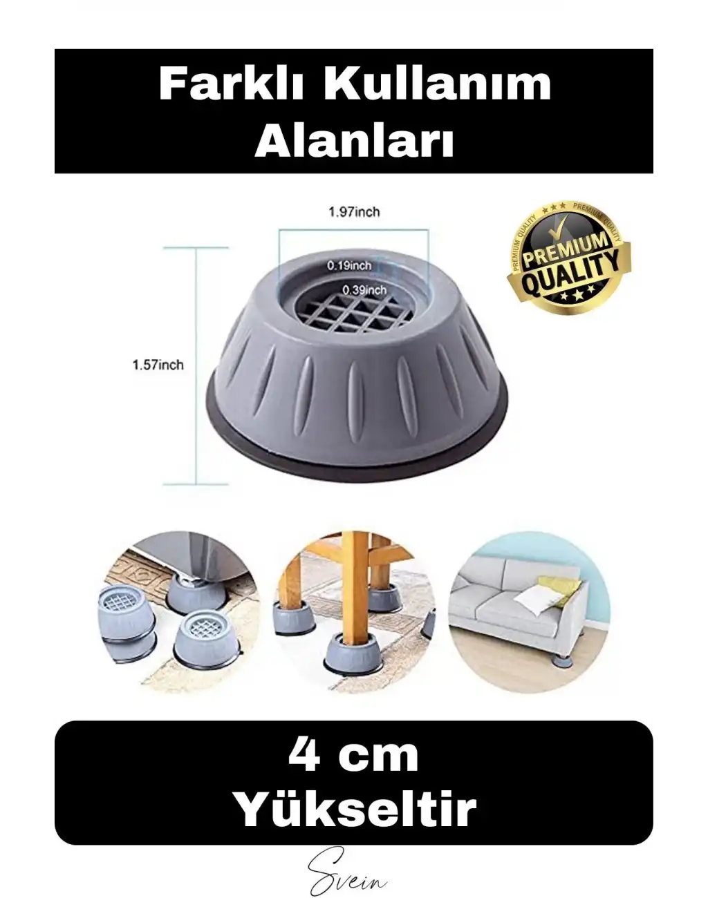 8li Gürültü Engelleyici Kaymaz Titreşim Önleyici Kauçuk Ayak Ped Çamaşır Makinesi Beyaz Eşya Stoper