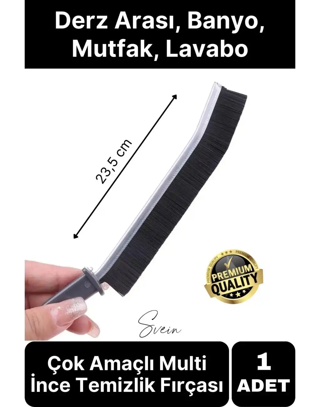 1 Adet Çok Amaçlı Multi İnce Temizlik Fırçası Derz Arası Banyo Mutfak Lavabo Detay Temizleme Aracı
