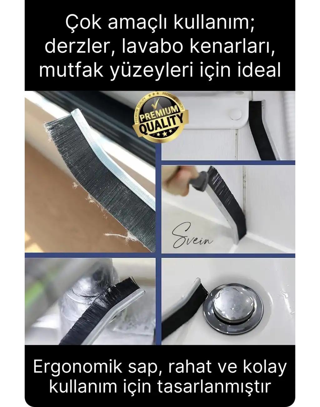 3 Adet Çok Amaçlı Multi İnce Temizlik Fırçası Derz Arası Banyo Mutfak Lavabo Detay Temizleme Aracı