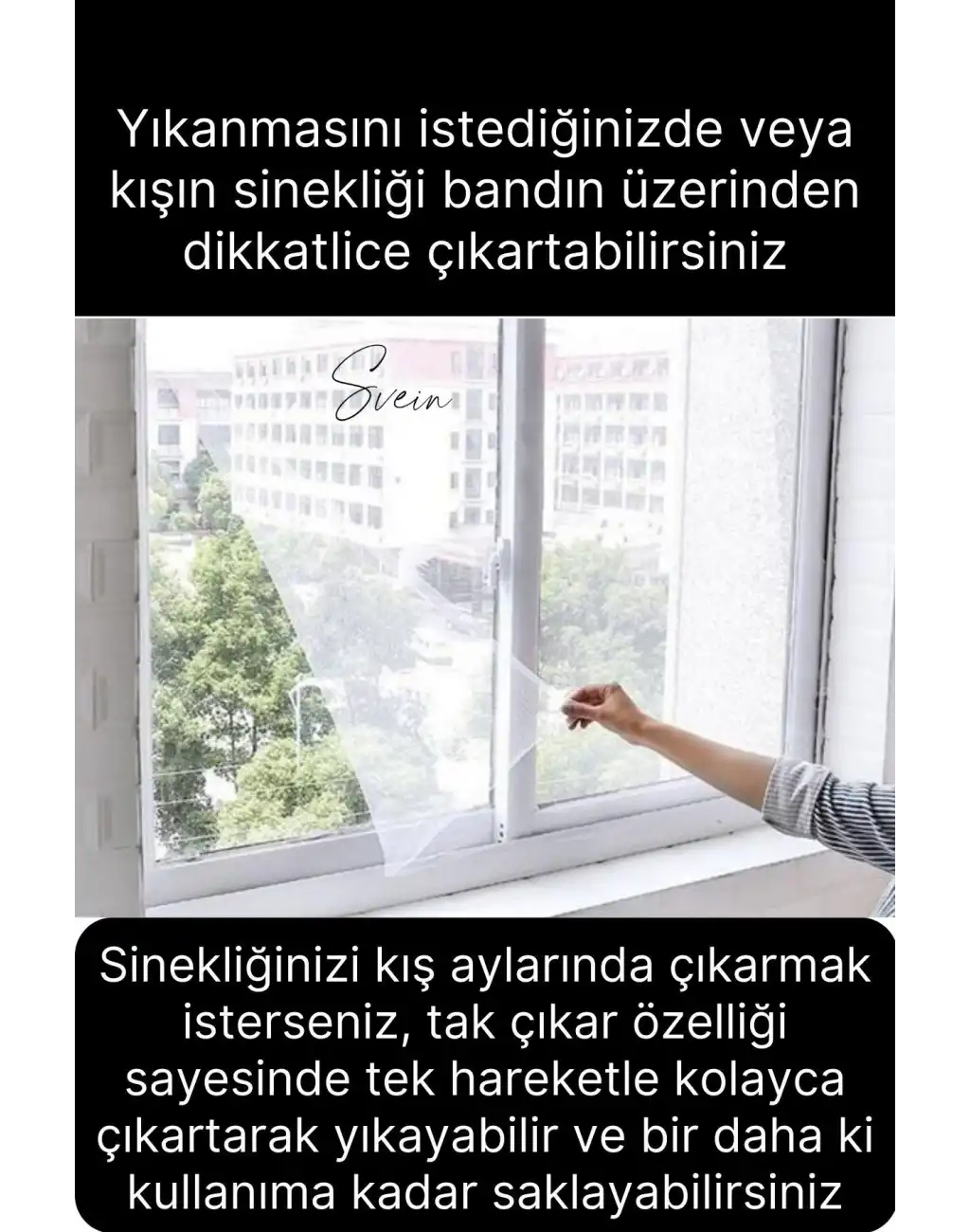 4 Adet Pratik Cam Pencere Kapı Uyumlu Çift Kanat Yırtılmaz Dayanıklı Kendinden Yapışkanlı Sineklik