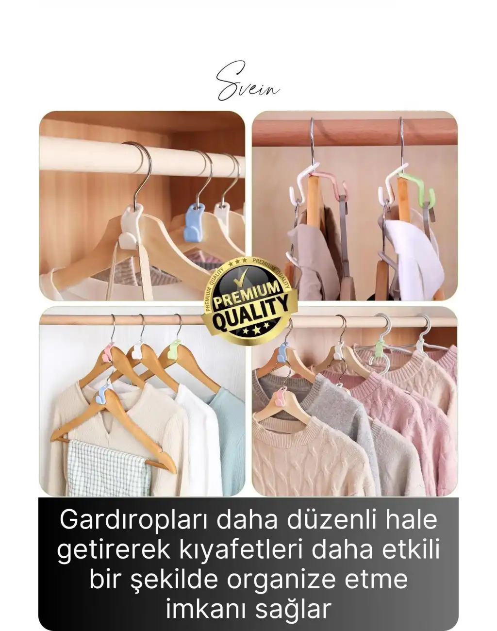 10 Adet Çok Amaçlı Askı Çoğaltıcı Gardrop Dolap İçi Düzenleyici Organizer Kanca Seti Çoklayıcı