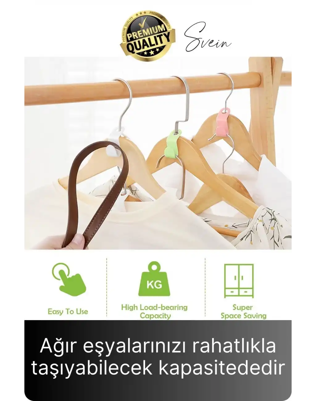 10 Adet Çok Amaçlı Askı Çoğaltıcı Gardrop Dolap İçi Düzenleyici Organizer Kanca Seti Çoklayıcı