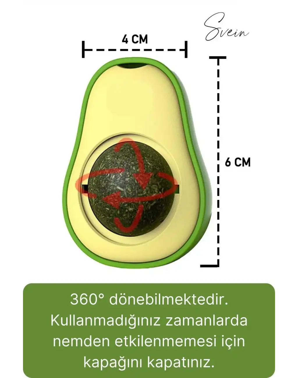 Doğal Avokado Kedi Nanesi Otu Topu Oyuncağı Yapışkanlı Yalama Sakinleştirici Catnip Yenilebilir Çimi