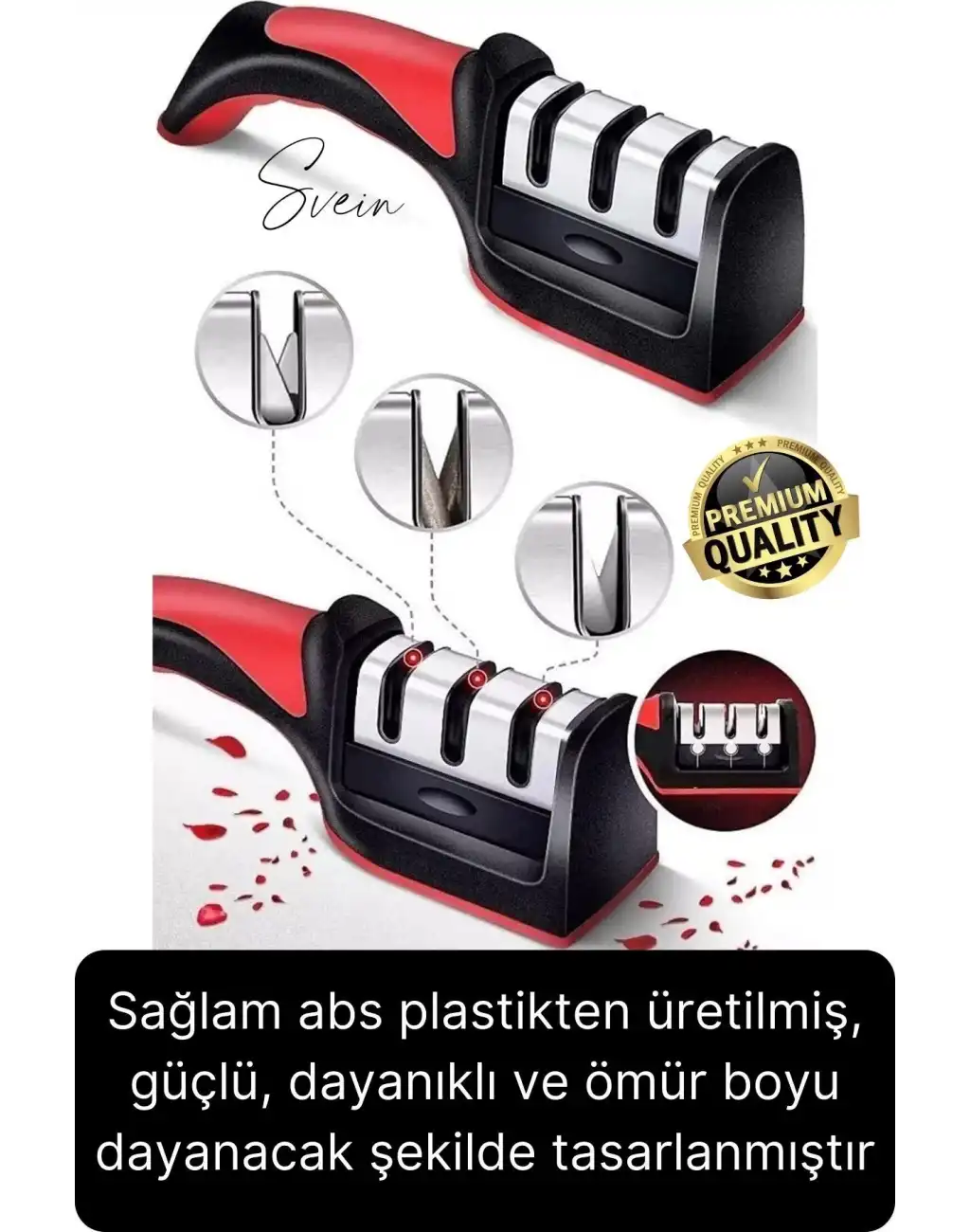 Profesyonel Bileme Aleti 3 Açılı Aşamalı Çok Fonksiyonlu Elmas Seramik Tungsten Çelik El Bıçakları