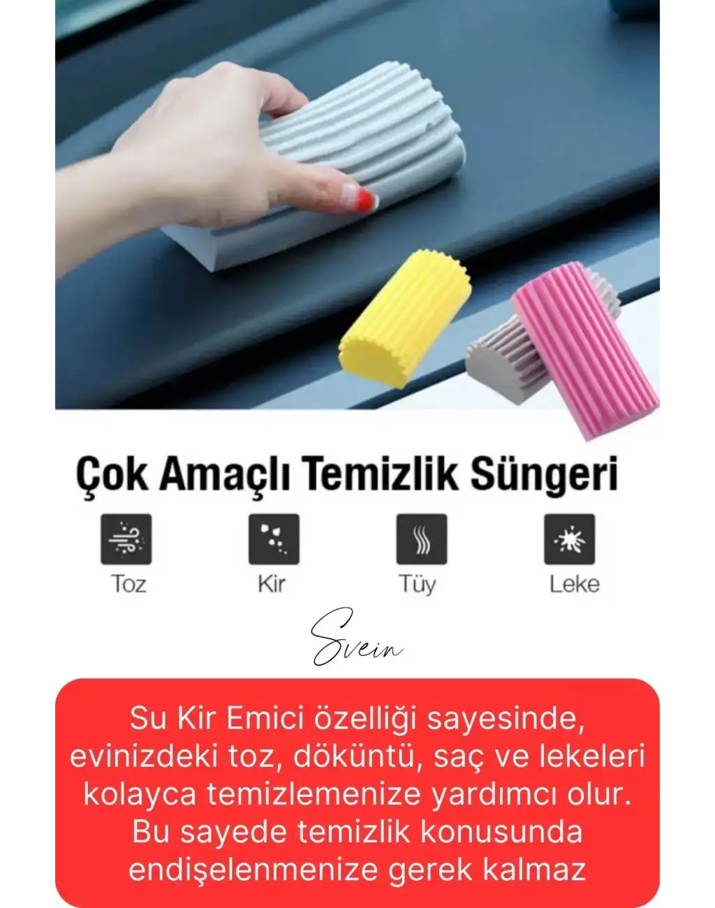 Sihirli Çok Amaçlı Nemli Silgi Toz Süngeri Mutfak Banyo Ev Araba Oto Temizlik Tekrar Kullanılabilir