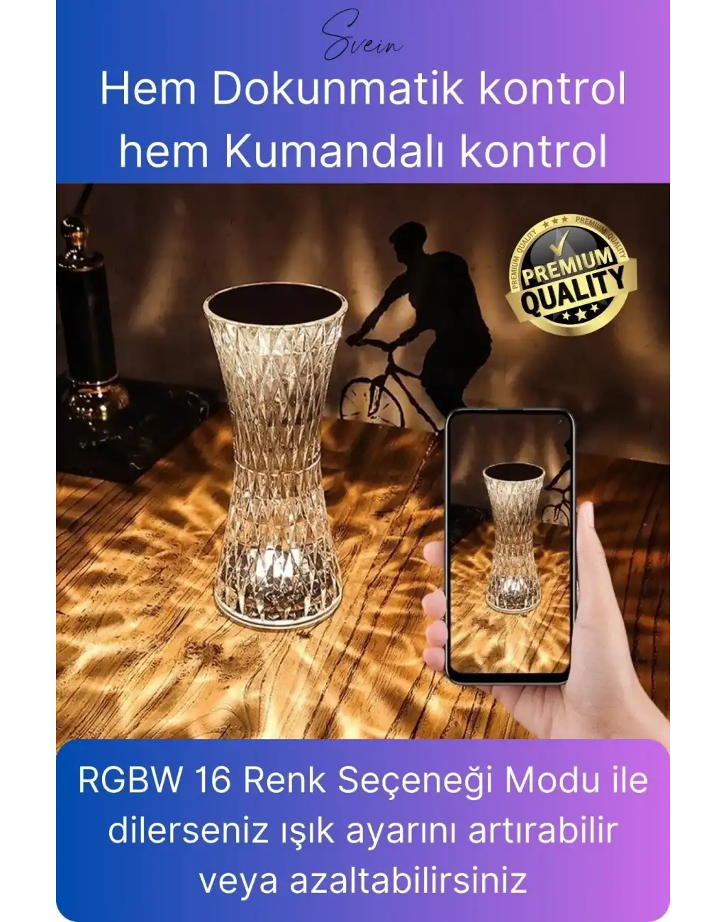 Özel Tasarım Mini 16 Renk Kristal Şarjlı Masa Lambası Led Abajur Dokunmatik Kumandalı Lambader Rgb