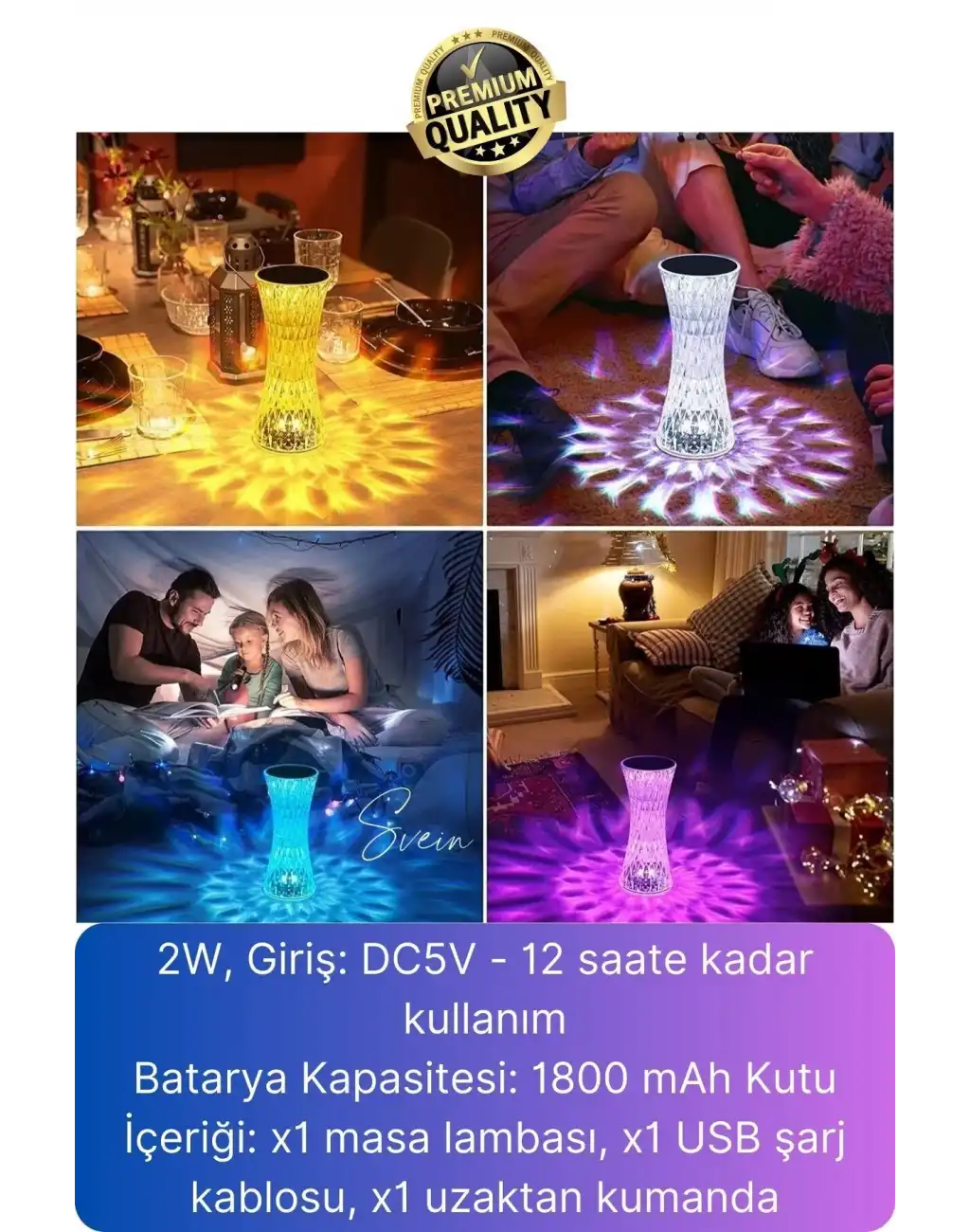 Özel Tasarım Mini 16 Renk Kristal Şarjlı Masa Lambası Led Abajur Dokunmatik Kumandalı Lambader Rgb