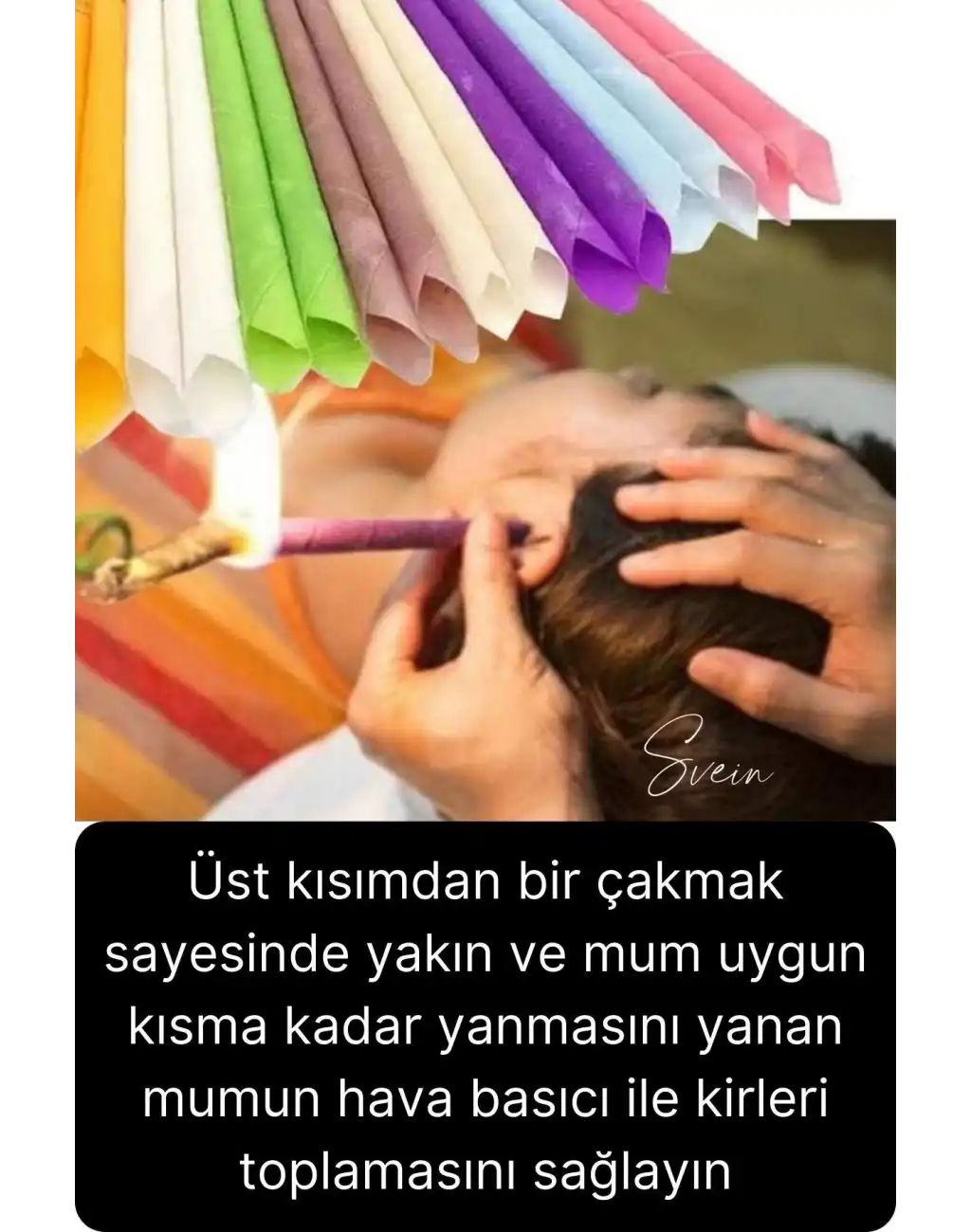 Pratik 100% Doğal Aromaterapi Bakım Buşon Dış Kulak Içi Kir Temizleme Mumu Konisi Çubuğu 5 Çift