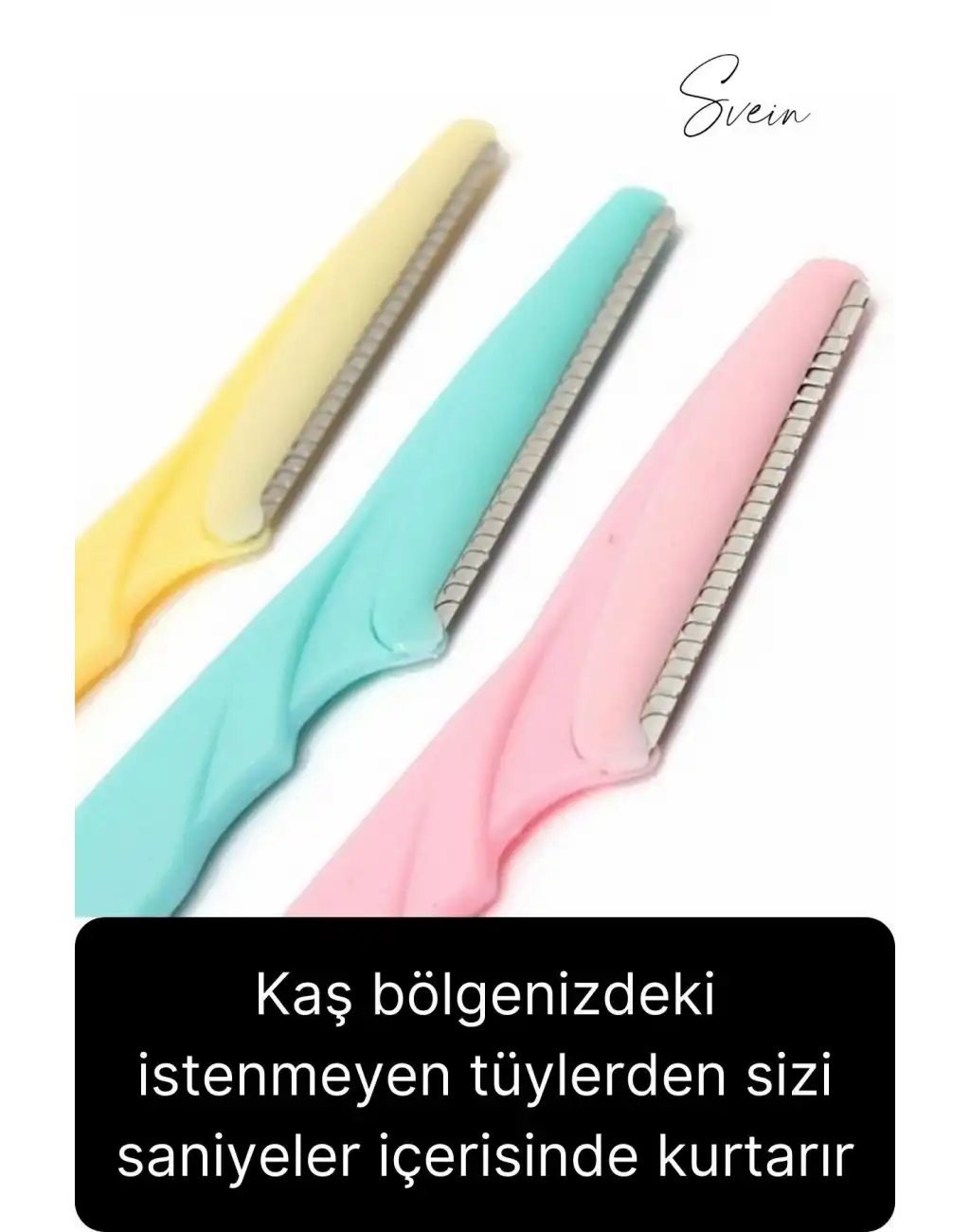3lü Yüz Jileti Kaş Usturası Kadın Epilasyon Aleti Pratik Taşınabilir Kişisel Bakım Aparatı Epilatör