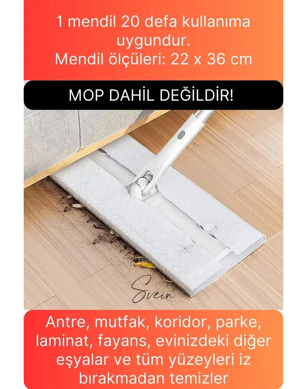 80 Adet Tak Kullan At Islak Mop Yüzey Temizlik Bezi Havlusu İz Bırakmaz Fayans Ahşap Duvar Büyük Boy