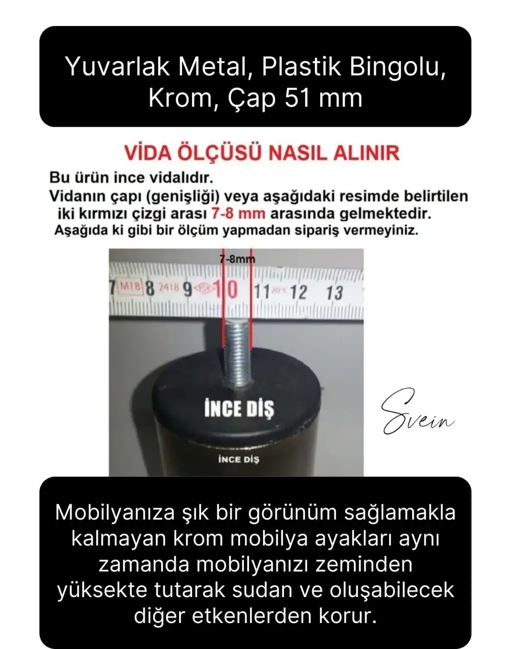 12 Adet 1. Sınıf A Kalite Krom M8 İnce Vida Baza Koltuk Kanepe Destek Ayağı Mobilya Tv Ünitesi Sehpa