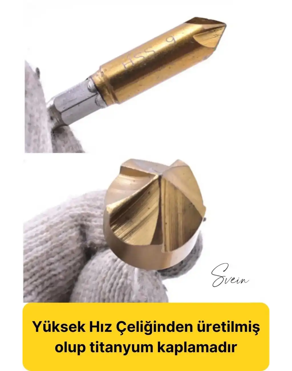 6 Parça Premium Titanyum Kaplama HSS Bits Uçlu Kırılmaz A Kalite Paslanmaz Havşa Açma Matkap Uç Seti