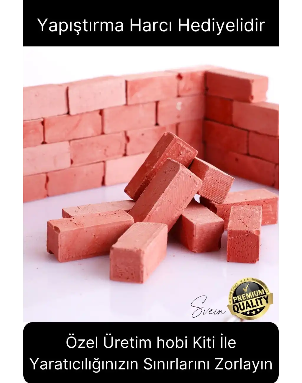 Özel Üretim 750 Parça Eğitici Öğretici Mini Tuğla İnşaat Maket Ev Kendin Yap Boya Beceri Hobi Seti