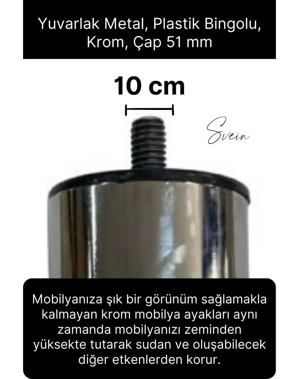 24 Adet 1. Sınıf A Kalite Krom M10 Paslanmaz Baza Koltuk Kanepe Destek Ayağı Mobilya Tv Ünite Sehpa