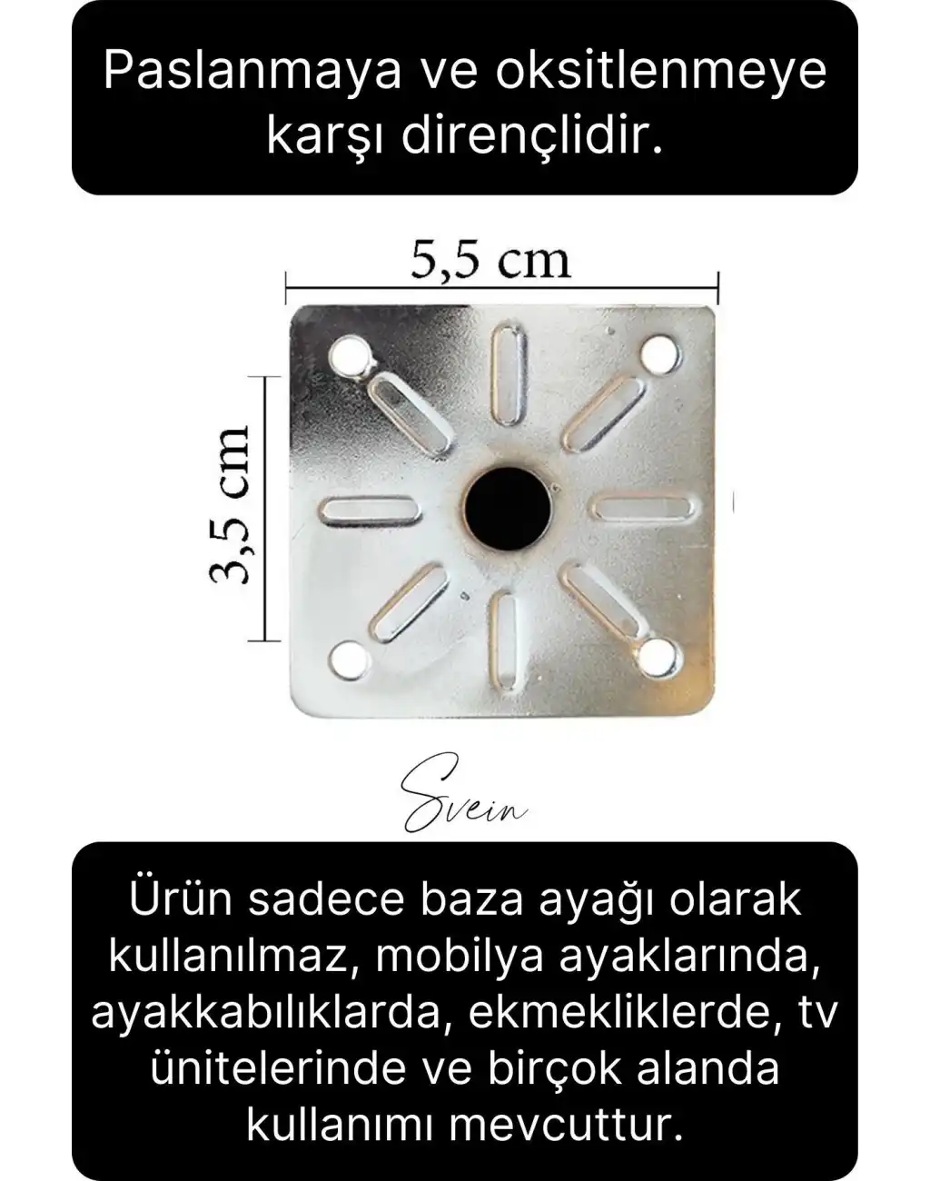 12 Adet 1. Sınıf A Kalite Krom Tablalı Ayarlanabilir Baza Koltuk Kanepe Ayağı Mobilya Tv Ünitesi