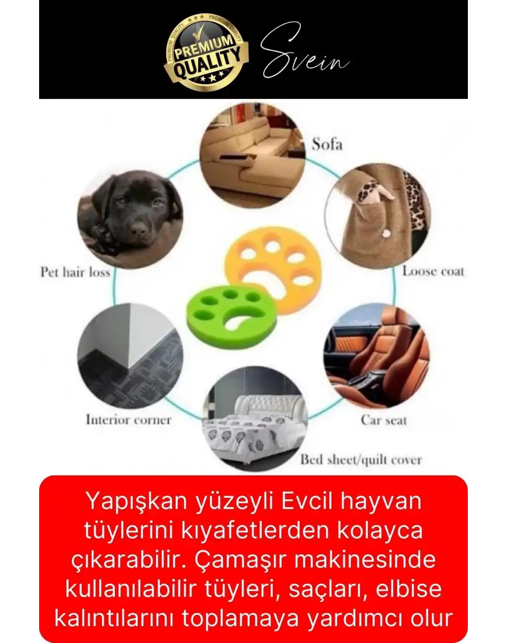 2li Pratik Çok Amaçlı Tüy Toz Kıl Toplayıcı Elbise Temizleme Aparatı Yıkanabilir Çamaşır Makinası