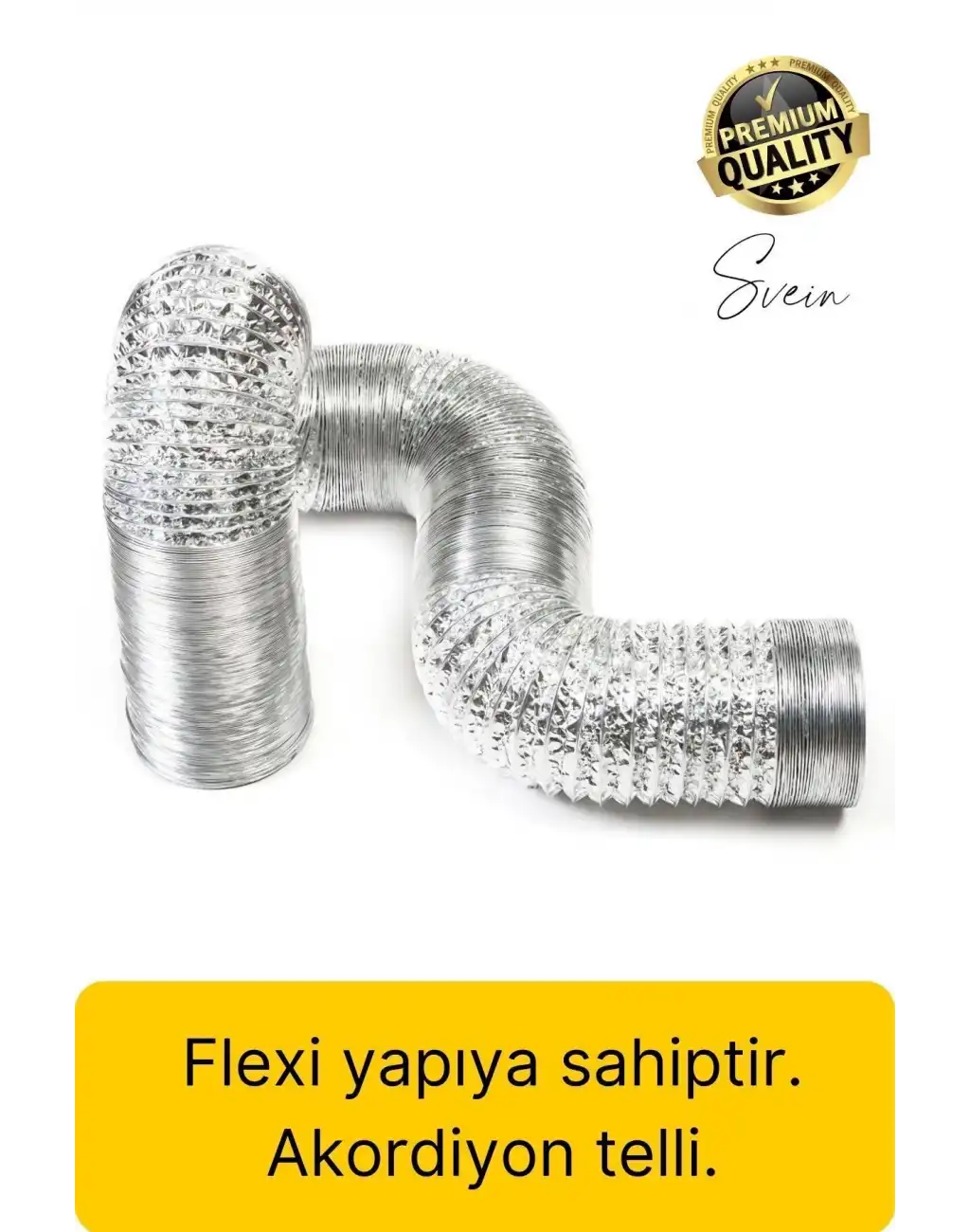 2li Premium Yırtılmaz Yanmaz Ankastre Aspiratör Davlumbaz Havalandırma Borusu Alüminyum Folyo Bant