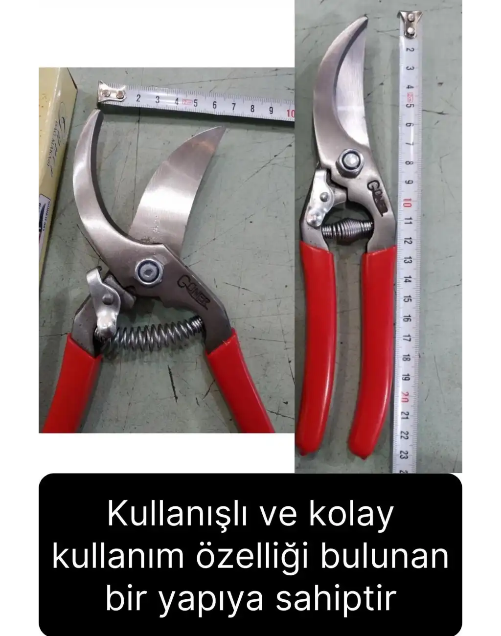 Özel Üretim Premium Bağ Ağaç Budama Makası Üzüm Bahçe Çiçek Gül Bitki Narenciye Eğri Dal Kesme Aleti