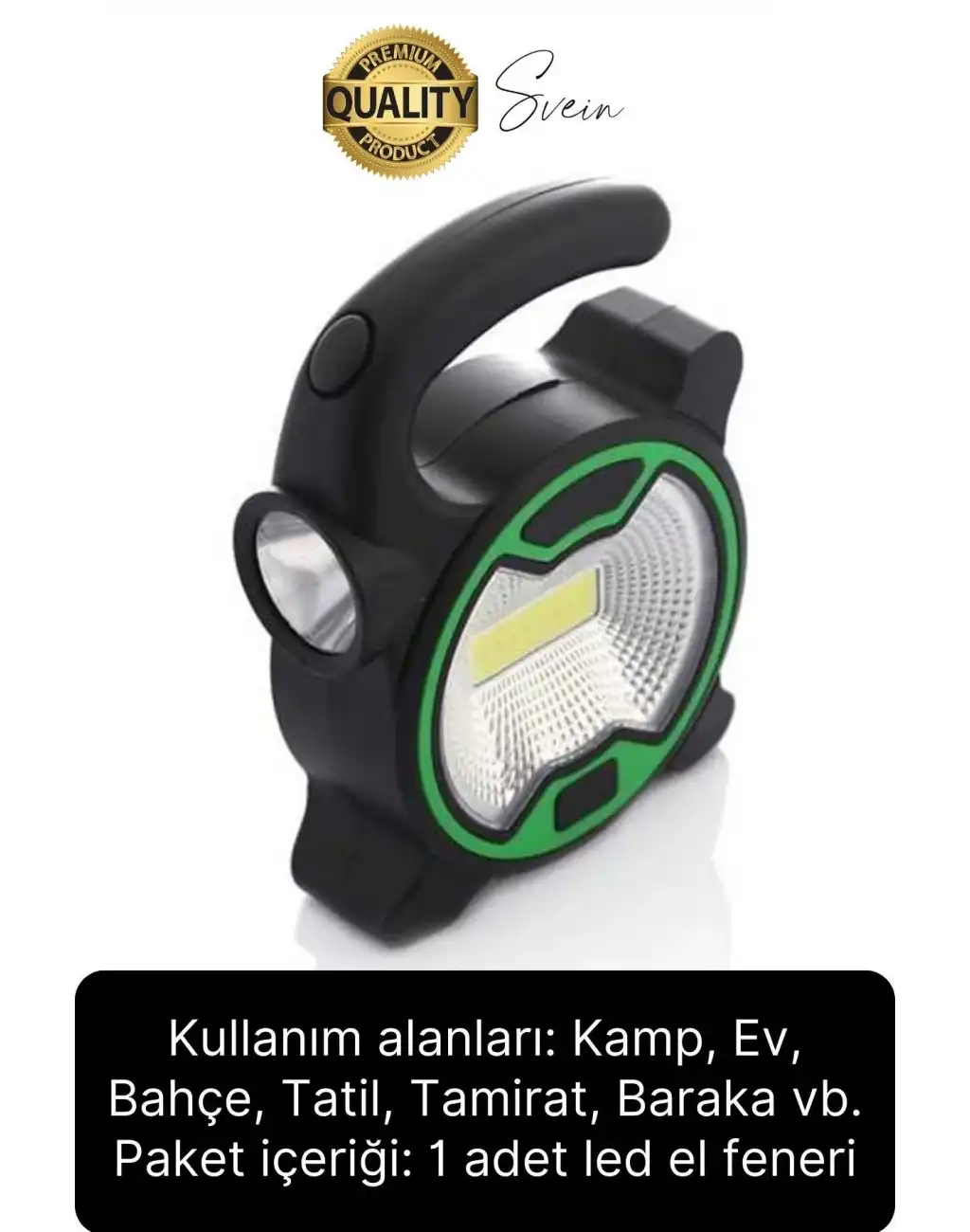 Outdoor Kamp Piknik Acil Durum Yüksek Aydınlatma Led El Feneri Tutacak Saplı Işıldak Pilli Lambası