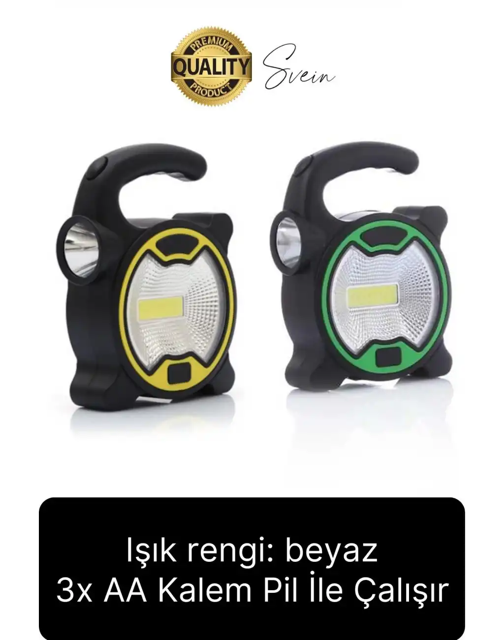 Outdoor Kamp Piknik Acil Durum Yüksek Aydınlatma Led El Feneri Tutacak Saplı Işıldak Pilli Lambası