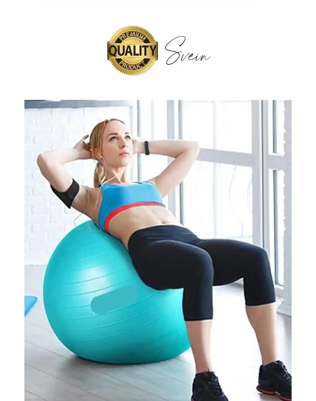 75 cm Yoga Pilates Topu ve Şişirme Pompası Hediye Denge Egzersiz Aerobik Jimnastik Reformer Spor Set