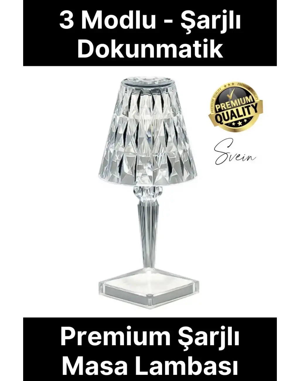Premium Dimli 3 Işık Renkli Şarjlı Masa Lambası Led Abajur Dokunmatik Lambader Beyaz Günışığı