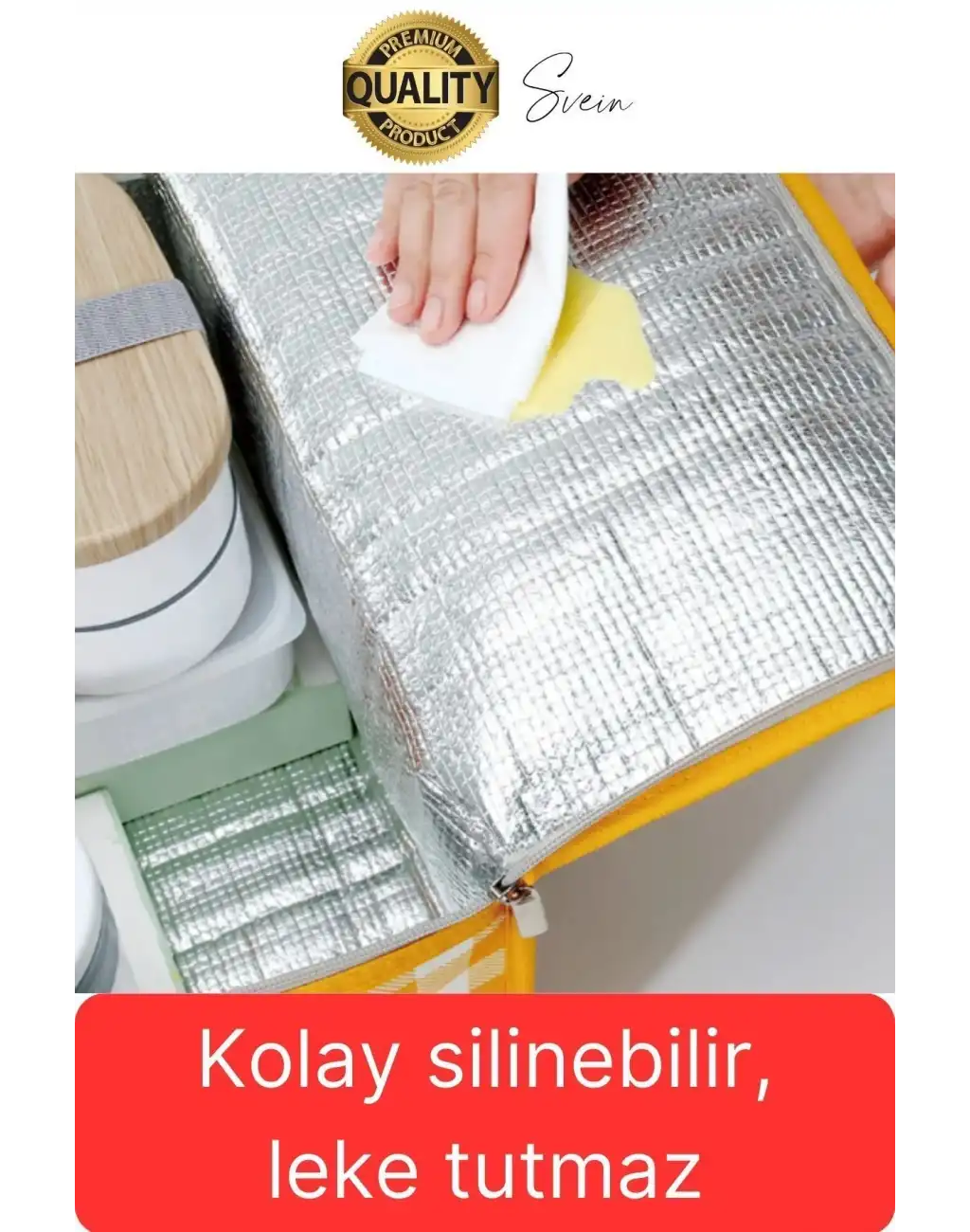 Premium Soğuk Sıcak Termal Piknik Kamp Çantası Yemek Taşıma Yalıtımlı Piknik Termos Buz Aküsü Hediye