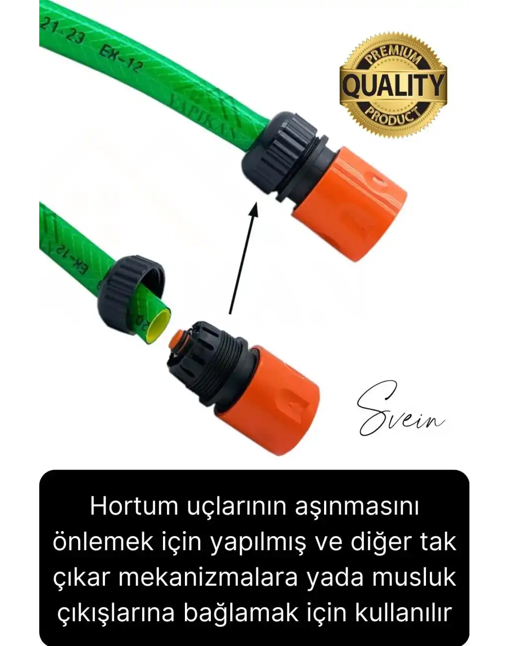3lü Hortum Musluk Bağlantı Seti 1/2” - 3/4” Otomatik Kopmaz Çıkmaz Kırılmaz Dayanıklı Bahçe Sulama