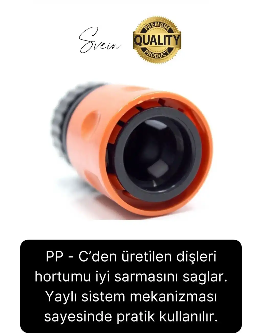 3lü Hortum Musluk Bağlantı Seti 1/2” - 3/4” Otomatik Kopmaz Çıkmaz Kırılmaz Dayanıklı Bahçe Sulama