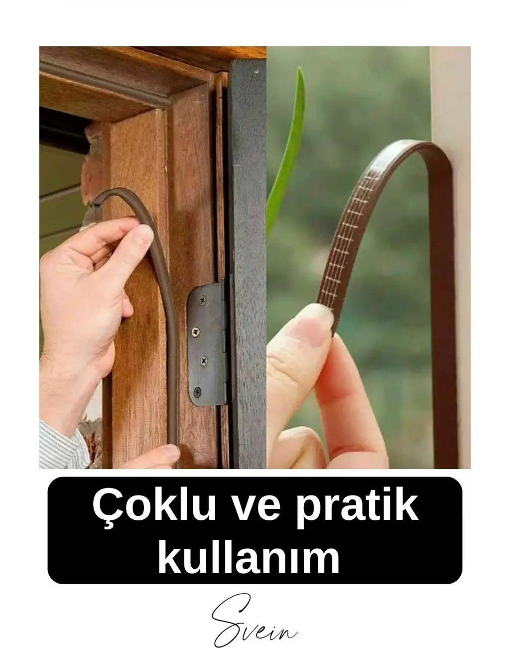 #Fitil Premium Kapı Pencere Soğuk Toz Geçirmez İzolasyon Fitili Kendinden Yapışkanlı Isı Yalıtım 2x5=10 mt