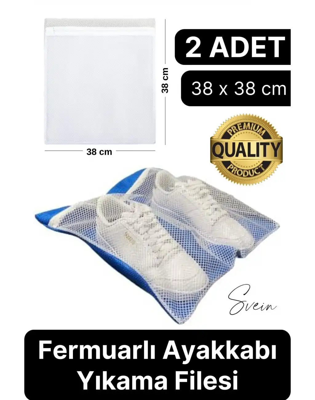 Premium Fermuarlı Ayakkabı Yıkama Filesi Sandalet Terlik Çamaşır Çorap Torbası Yırtılmaz Dayanıklı