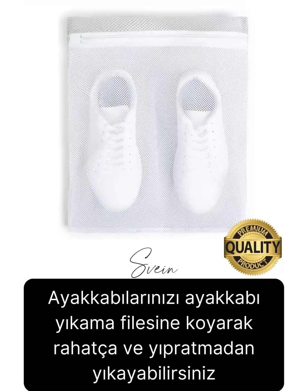 Premium Fermuarlı Ayakkabı Yıkama Filesi Sandalet Terlik Çamaşır Çorap Torbası Yırtılmaz Dayanıklı