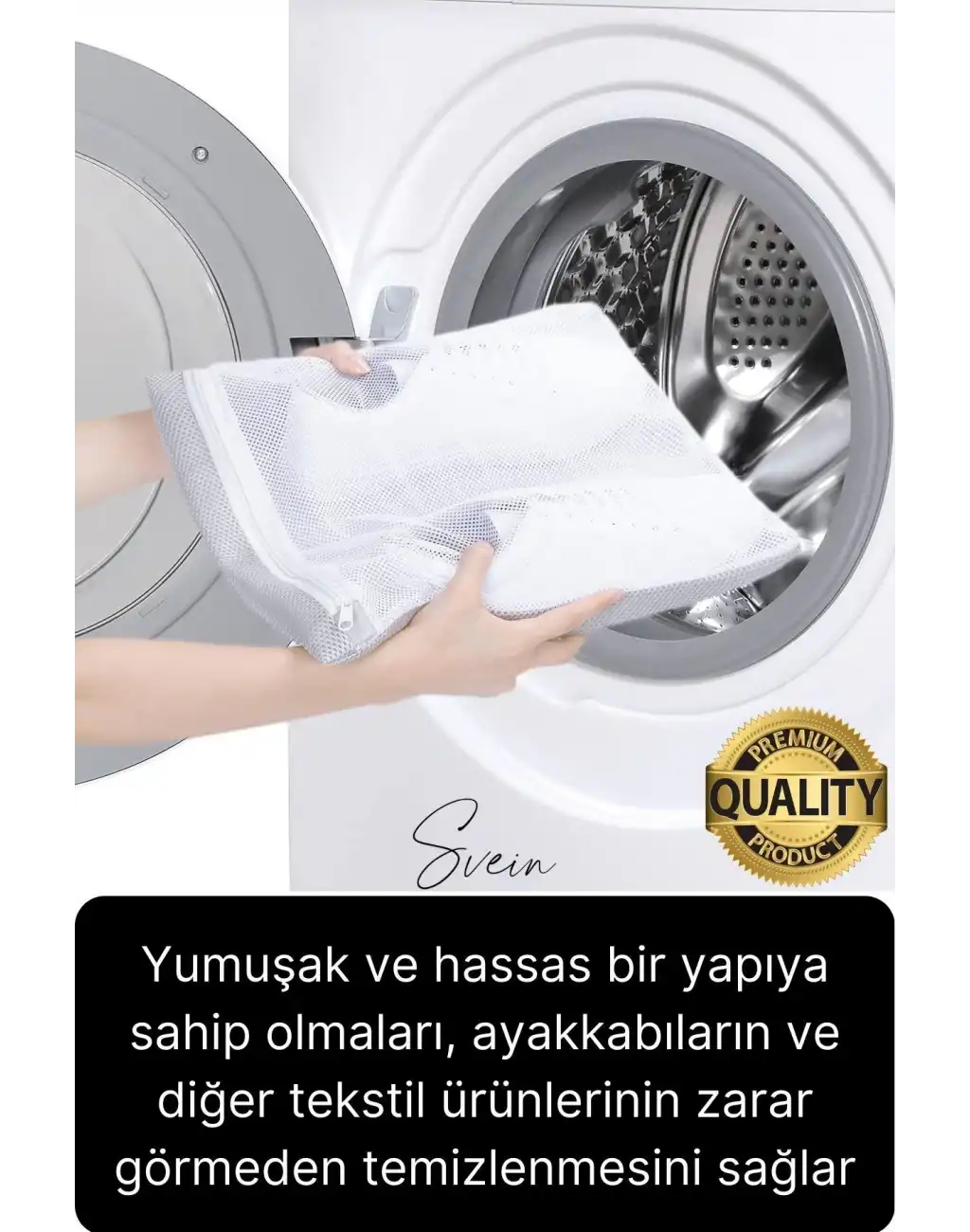 Premium Fermuarlı Ayakkabı Yıkama Filesi Sandalet Terlik Çamaşır Çorap Torbası Yırtılmaz Dayanıklı