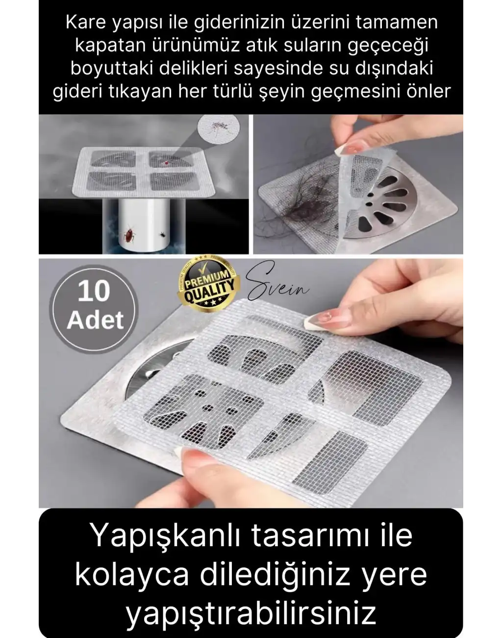 20 Adet Kullan At Yapışkanlı Banyo Duş Gider Süzgeci Saç Küvet Drenajı Tahliye Kapağı Tıkanıklık