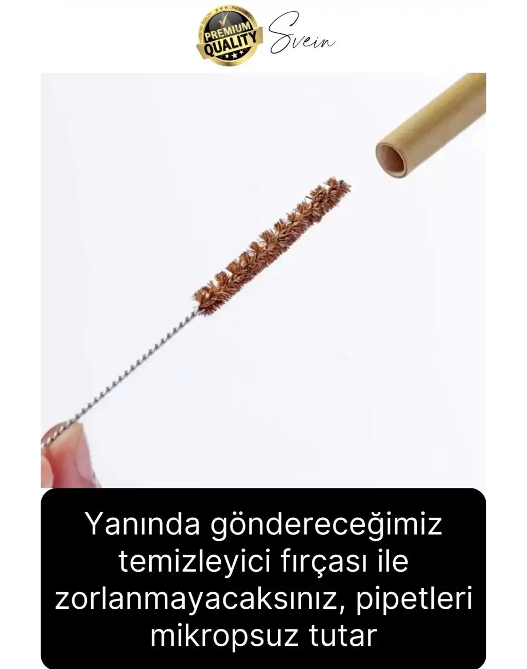 Özel Üretim Bambu 20 Adet Doğal Sağlıklı Yeniden Kullanılabilir Yıkanabilir Çevre Dostu Pipet Kamış