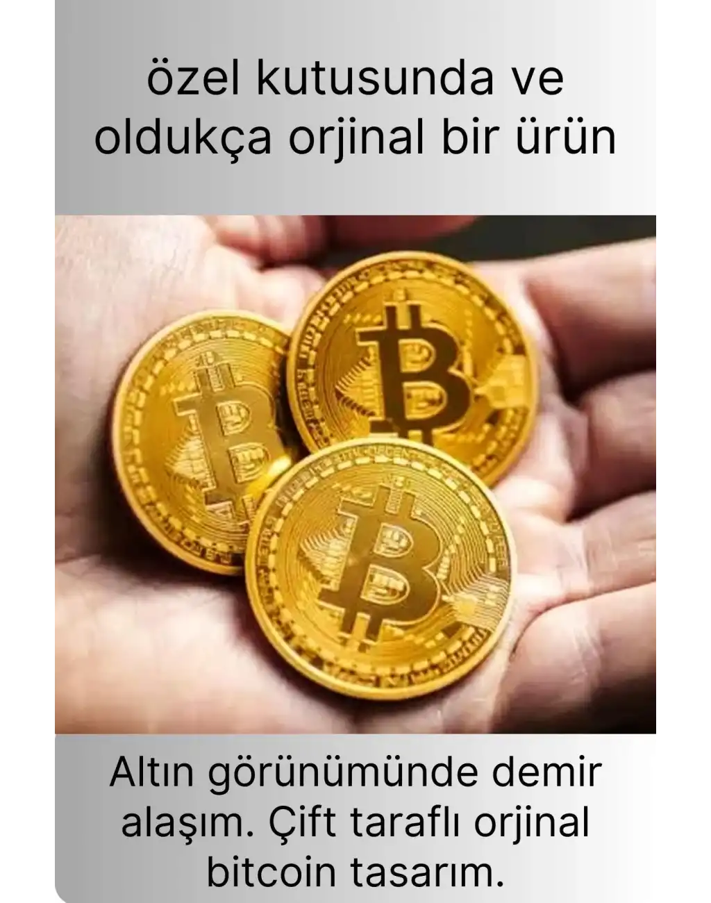 3 Adet Özel Seri Premium Bitcoin Madeni Para Kutulu Hediyelik Metal Hatıra Koleksiyon Kripto Coin