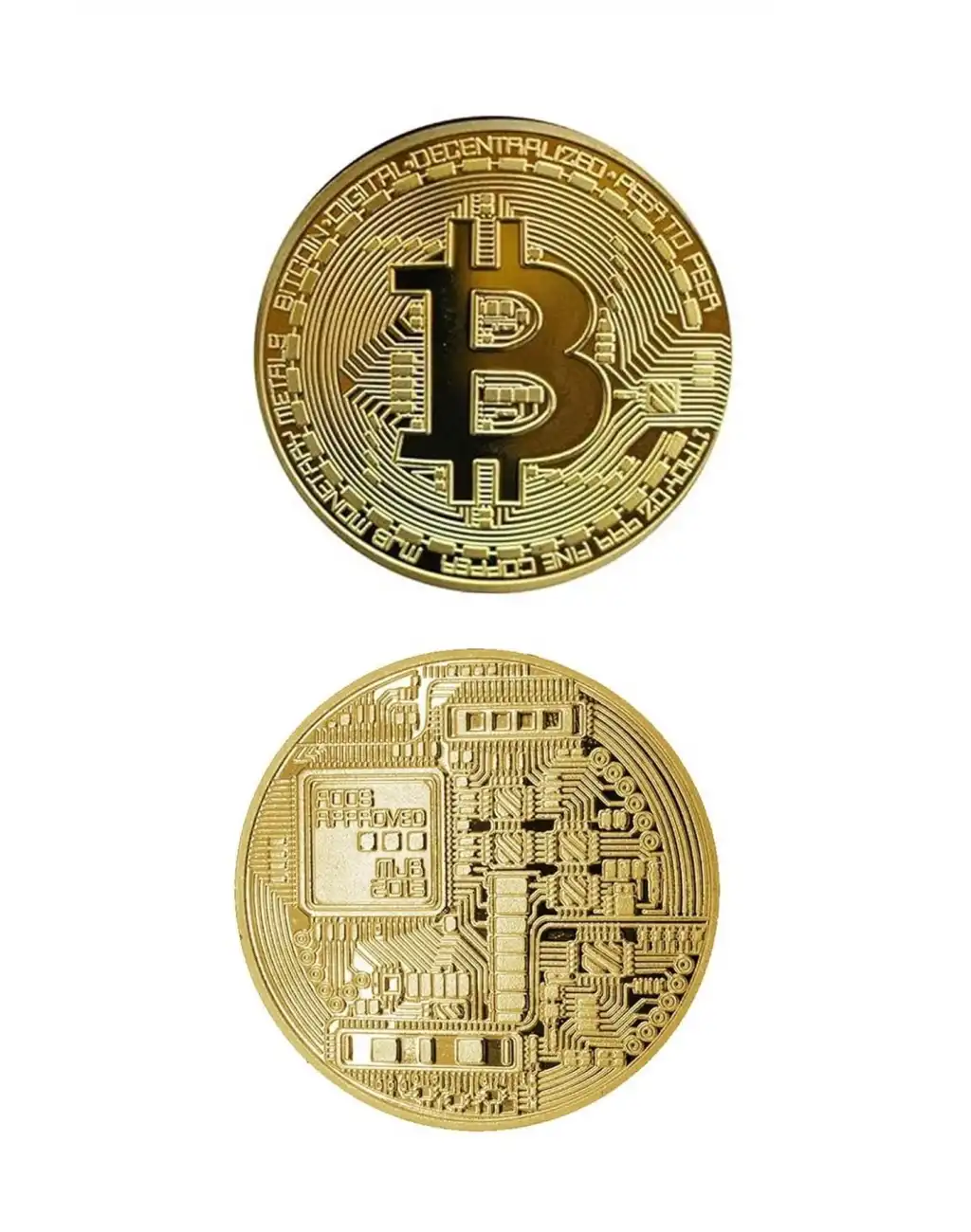 3 Adet Özel Seri Premium Bitcoin Madeni Para Kutulu Hediyelik Metal Hatıra Koleksiyon Kripto Coin