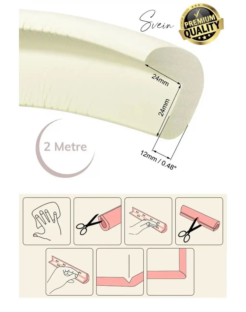 Şerit Masa Kenar Köşe Koruyucu Kauçuk Çocuk Çarpma Darbe Önleyici Tampon Yumuşak Sehpa Masa 2 Metre