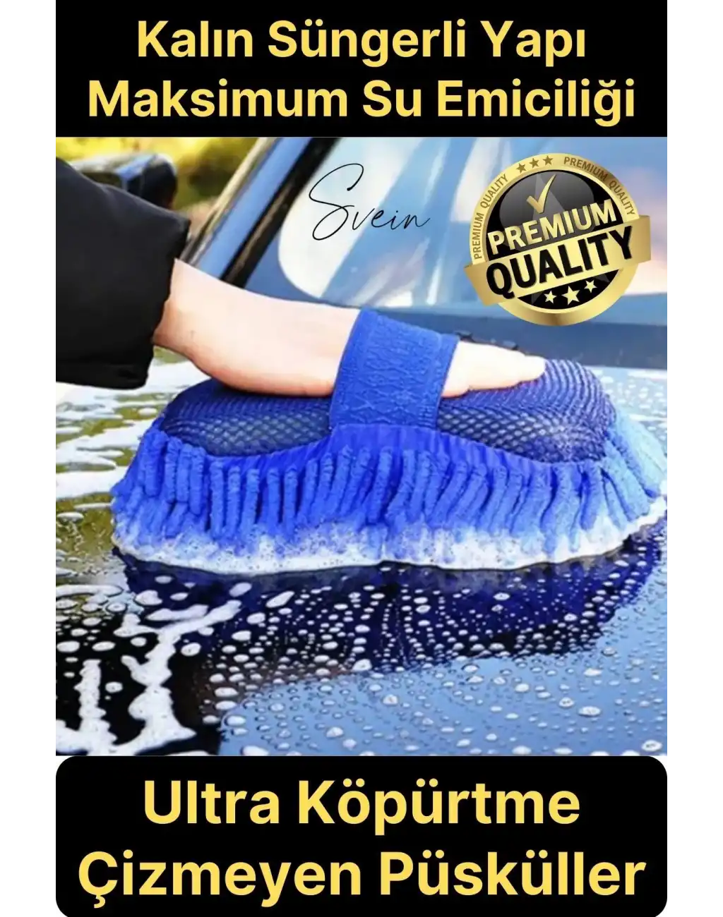 Premium Araba Yıkama Eldiveni Mikrofiber Hassas Kurulama Cila Çok Amaçlı Oto Çizmez İç Dış Köpürtme