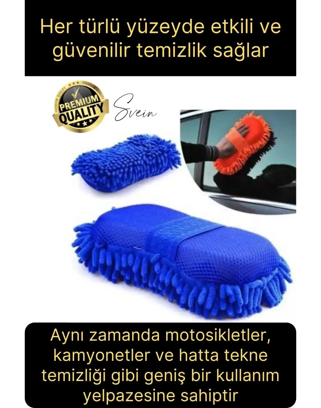 Premium Araba Yıkama Eldiveni Mikrofiber Hassas Kurulama Cila Çok Amaçlı Oto Çizmez İç Dış Köpürtme