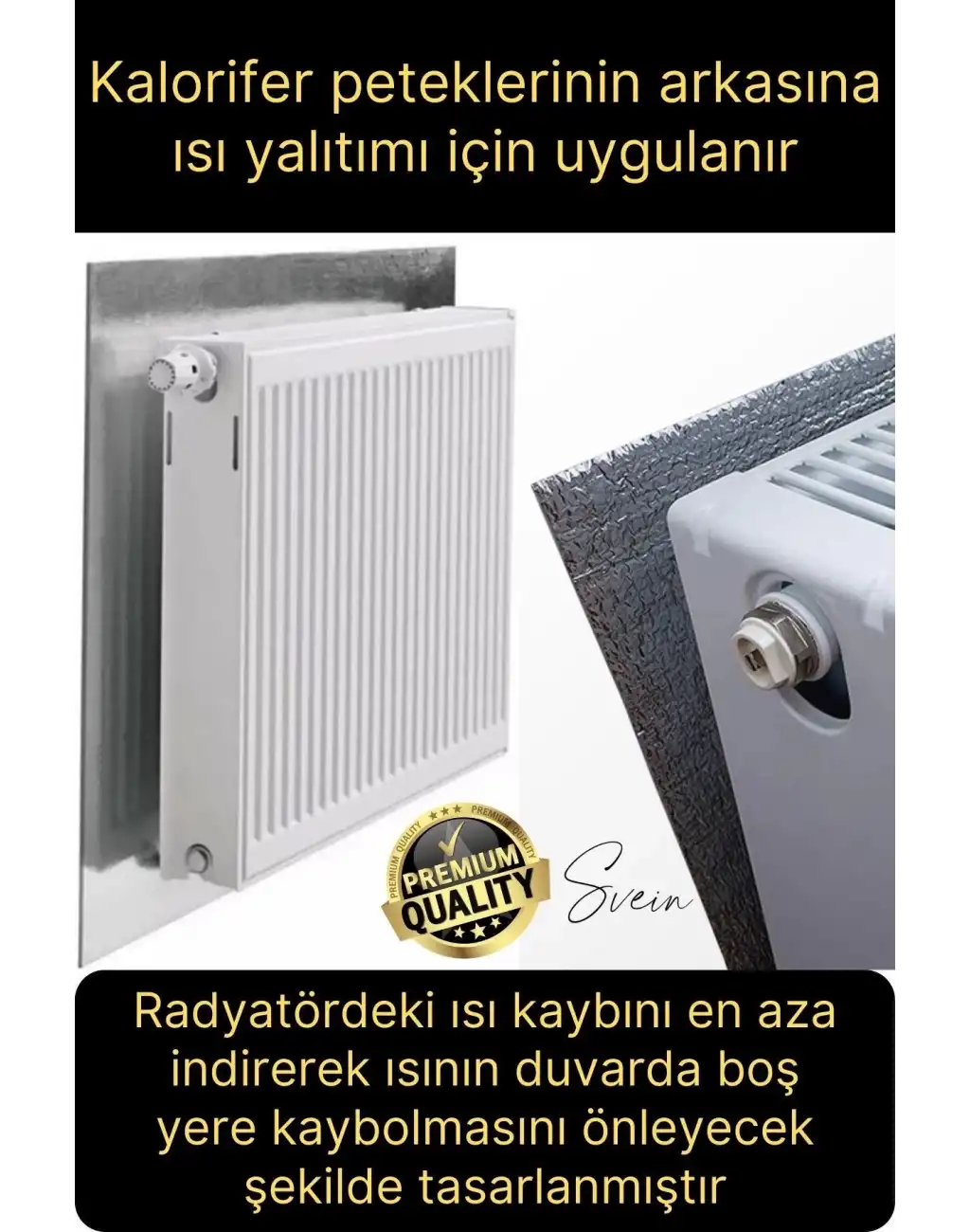 10 Adet Petek Arkası 1 Cm Isı Yalıtım Levhası Radyatör Izolasyon Kalorifer Ev Ofis Tasarruf Arkalığı