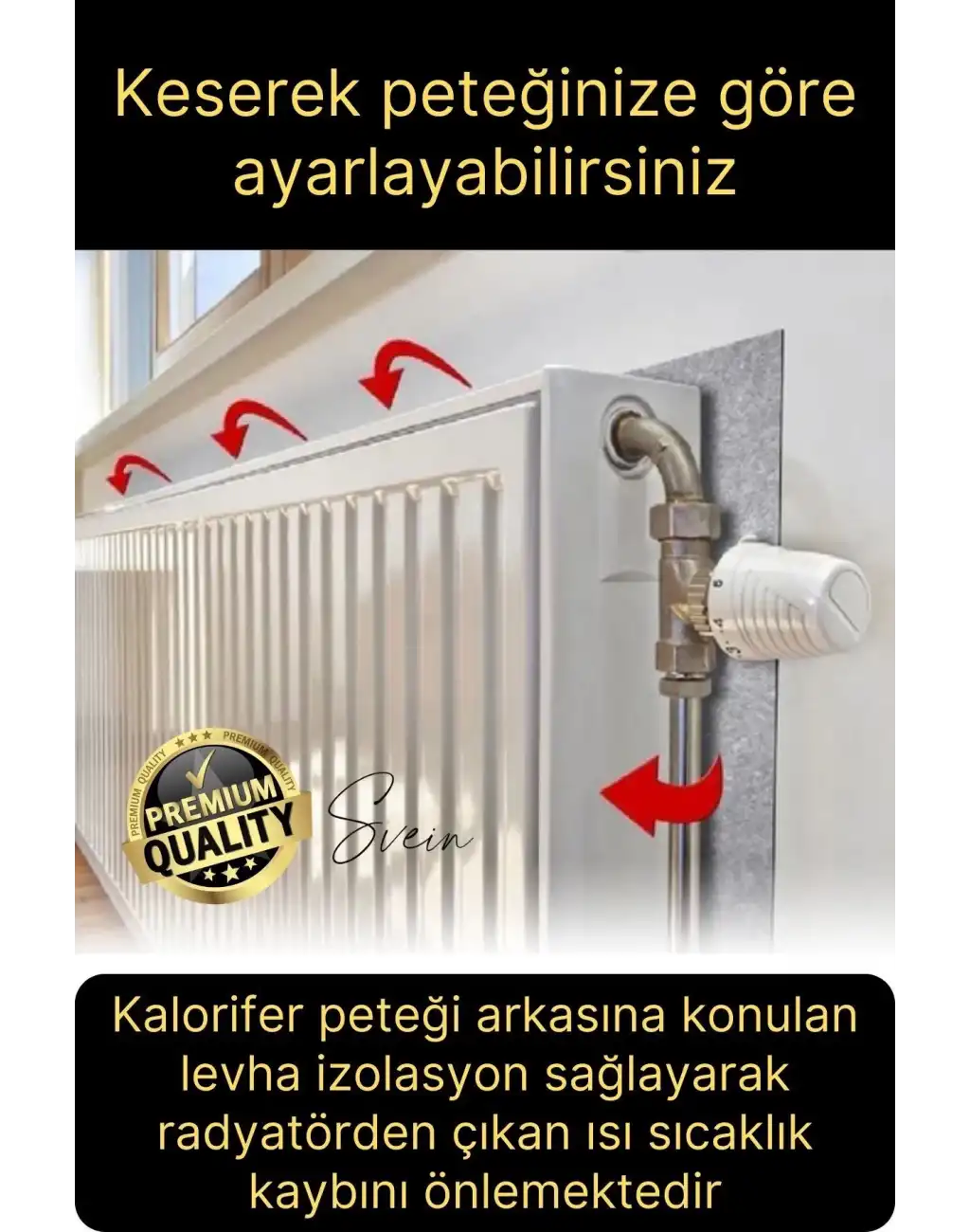 2 Adet Petek Arkası 1 Cm Isı Yalıtım Levhası Radyatör Izolasyon Kalorifer Ev Ofis Tasarruf Arkalığı