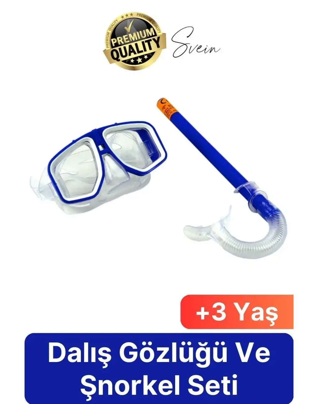 Premium Çocuk Dalış Gözlüğü Ve Şnorkel Set Vakumlu Ayarlanabilir Güvenli Su Sızdırmaz Deniz Havuz