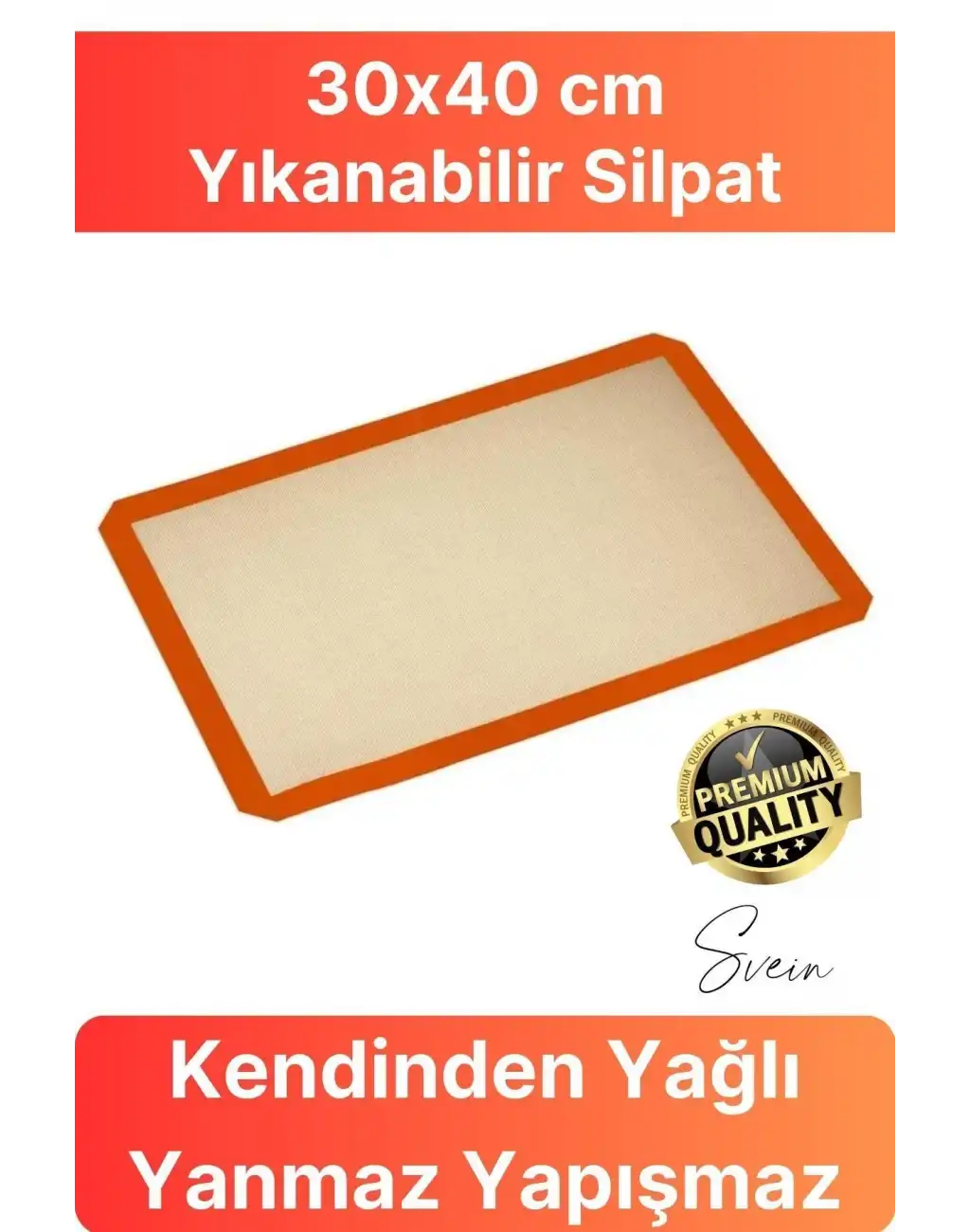 Fırınlanabilir Kendinden Yağlı Silikon Pişirme Matı Profesyonel Silpat Yanmaz Yapışmaz Yıkanabilir