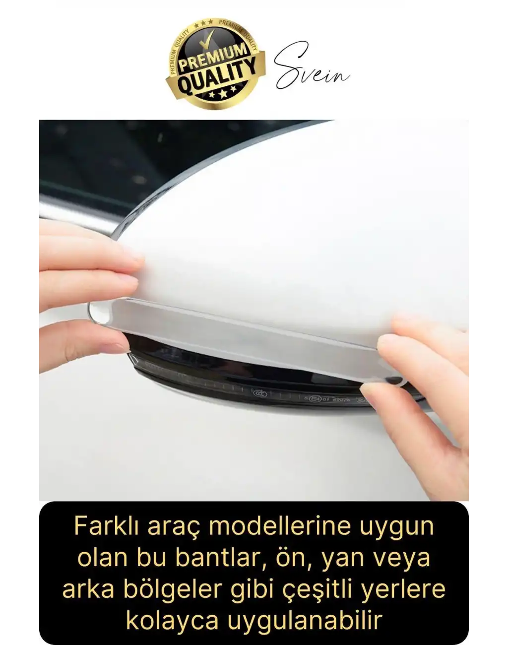 Güçlü Kalın Silikon Oto Darbe Çizik Koruyucu Şeffaf Kendiliğinden Yapışkanlı Bant Kapı Kolu Sürtme