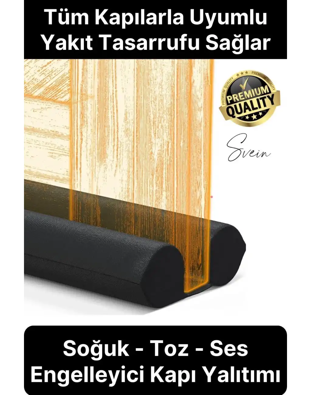 Pratik Yakıt Tasarrufu Kapı Altı Isı Yalıtım Çift Taraflı Rüzgar Toz Soğuk Önleyici Süngeri Stoper