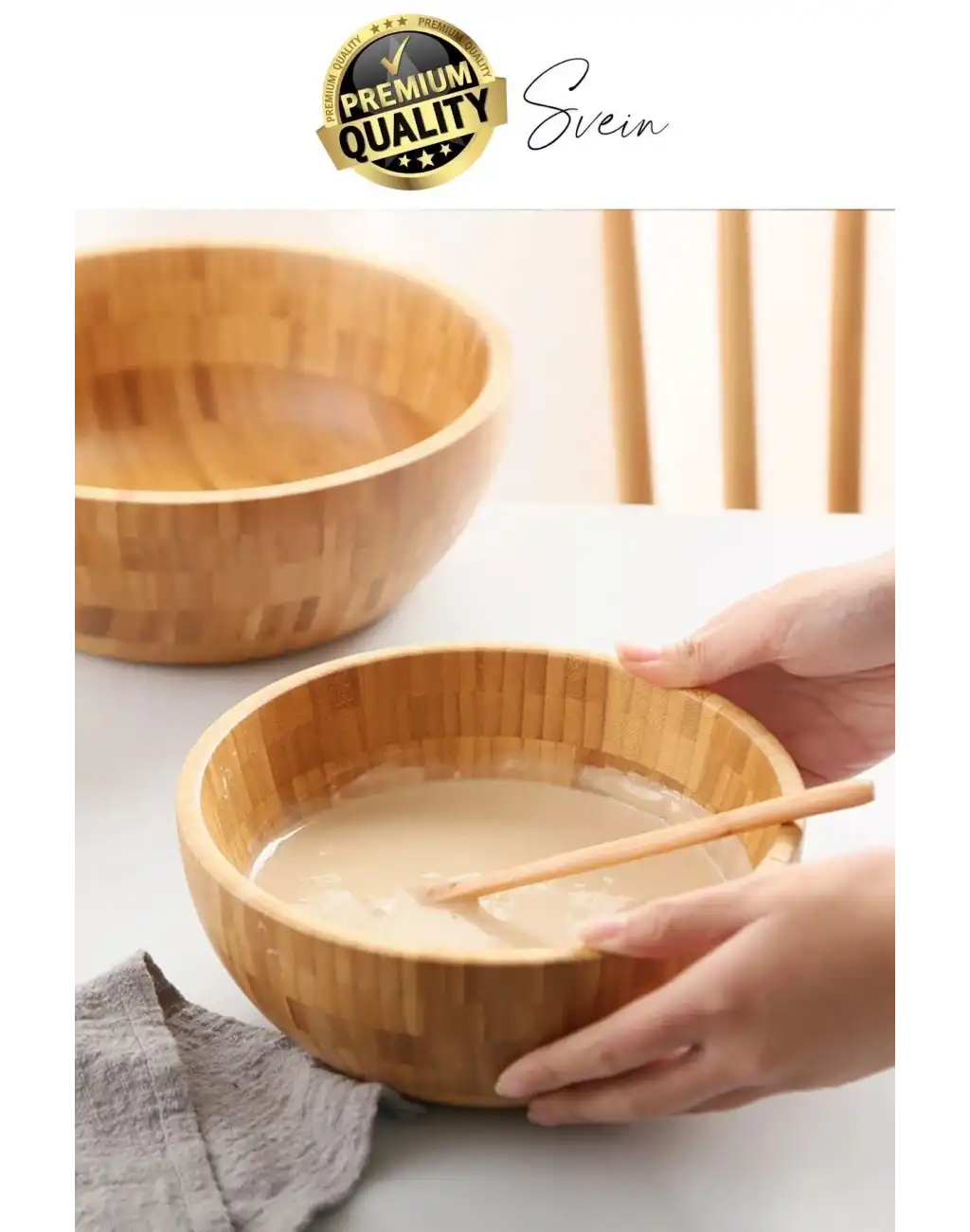 Özel Üretim 20 cm Bambu Kase Doğal Sağlıklı Makarna Salata Meyve Yemek Tabağı Servis Ahşap Çerezlik